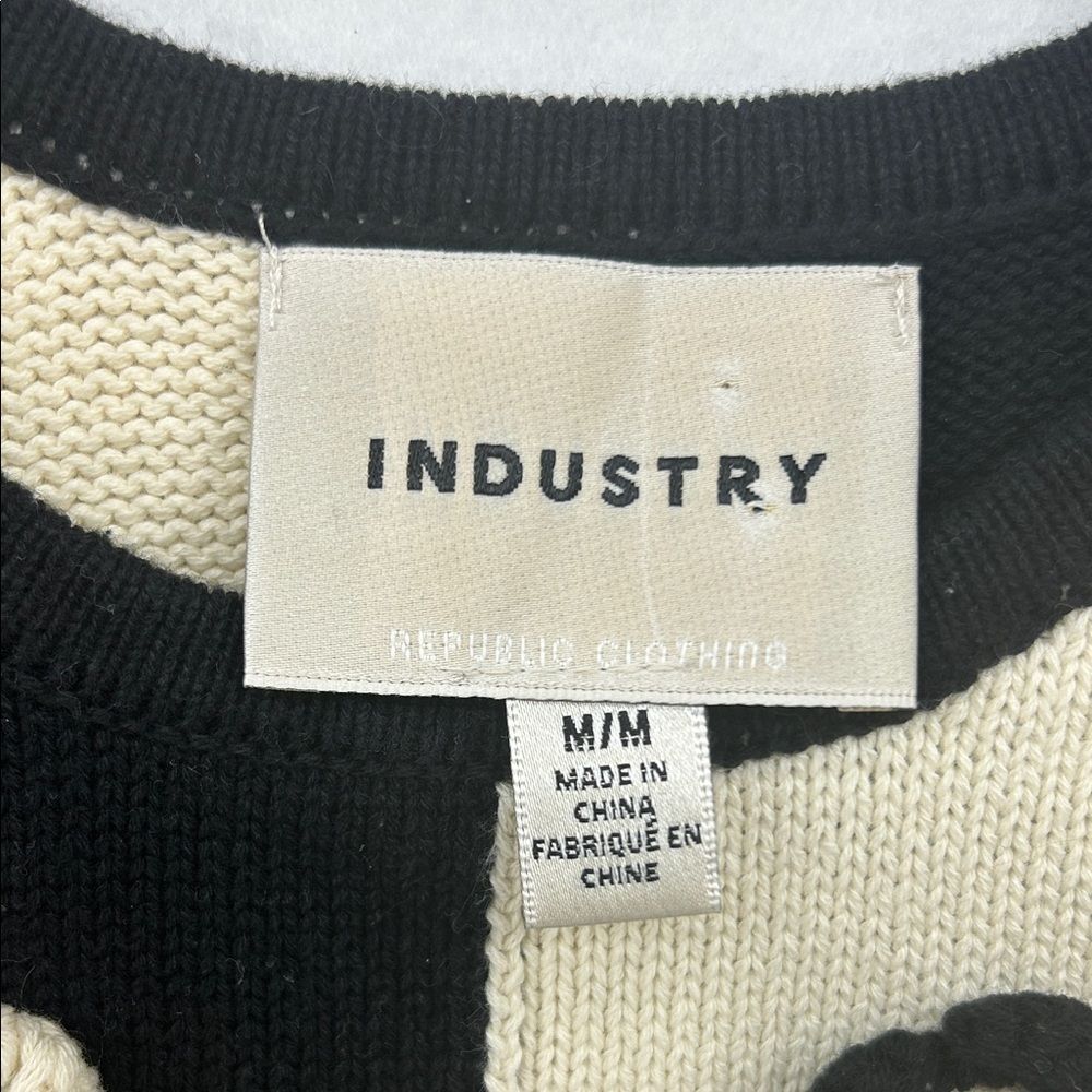 Industry Republic Black and Cream Knit Tank Top - Picture 2 of 3